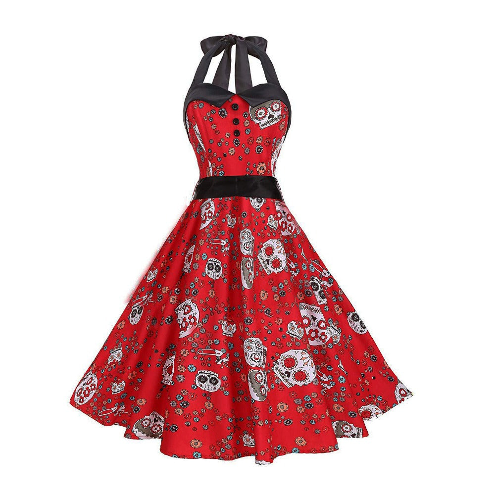 Robe Pin Up Tête de Mort