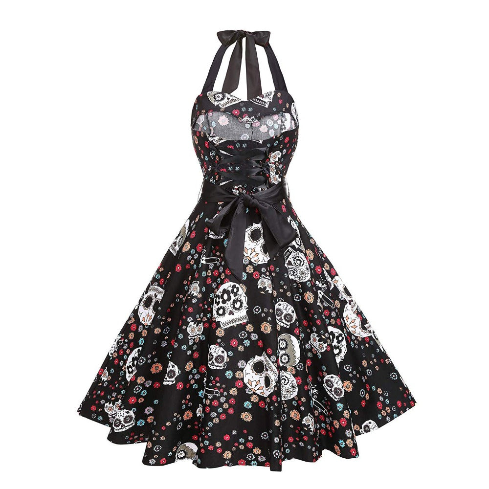 Robe Pin Up Tête de Mort