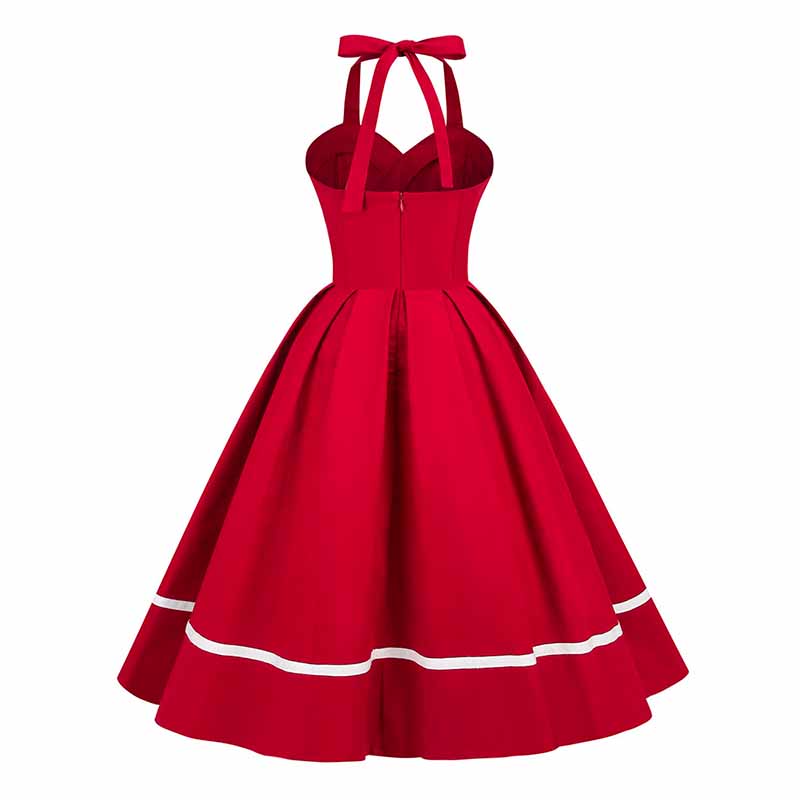 Robe Rouge Rétro Années 50