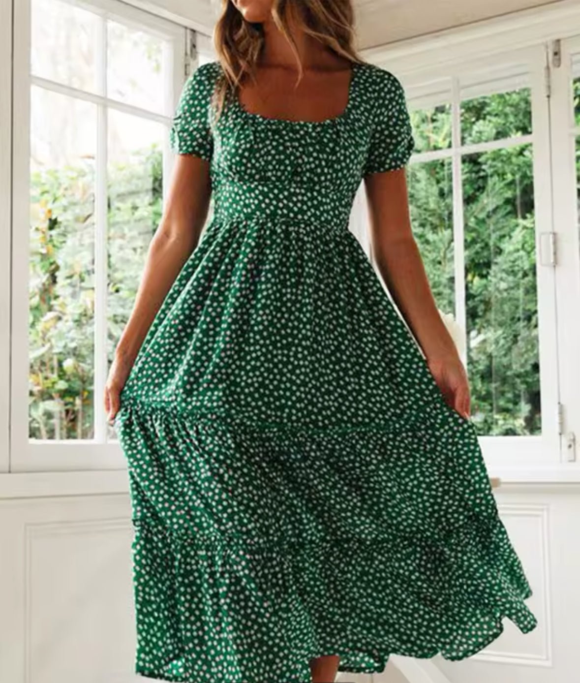 Robe vintage col carré - Robitta