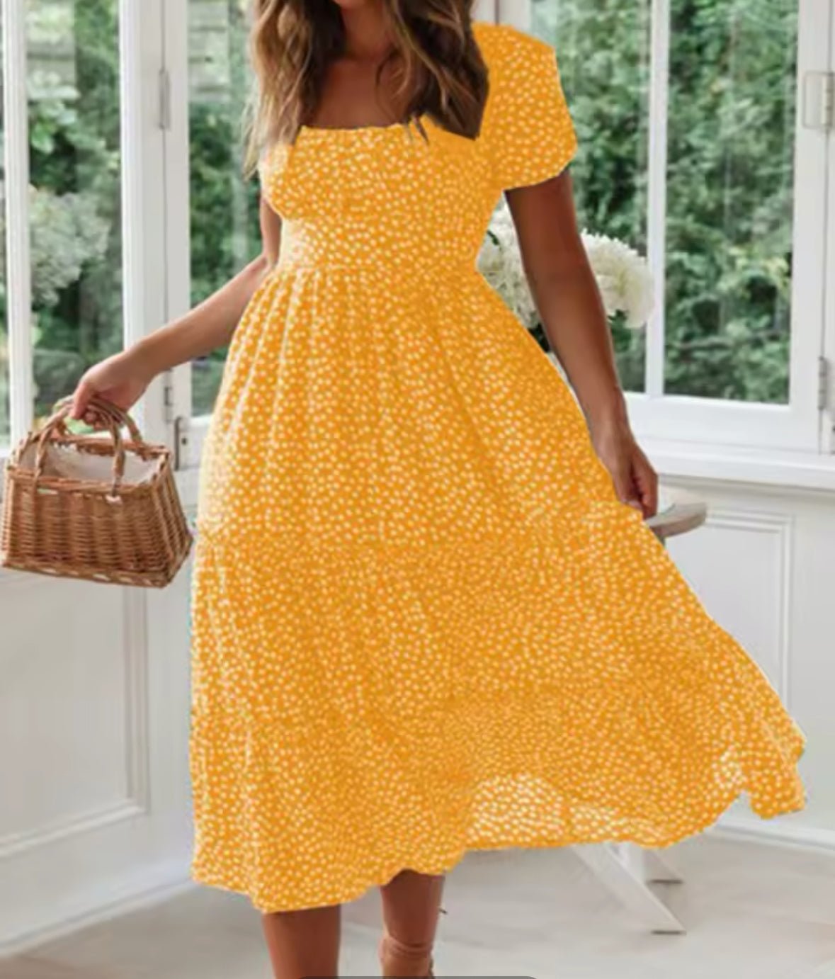 Robe vintage col carré - Robitta
