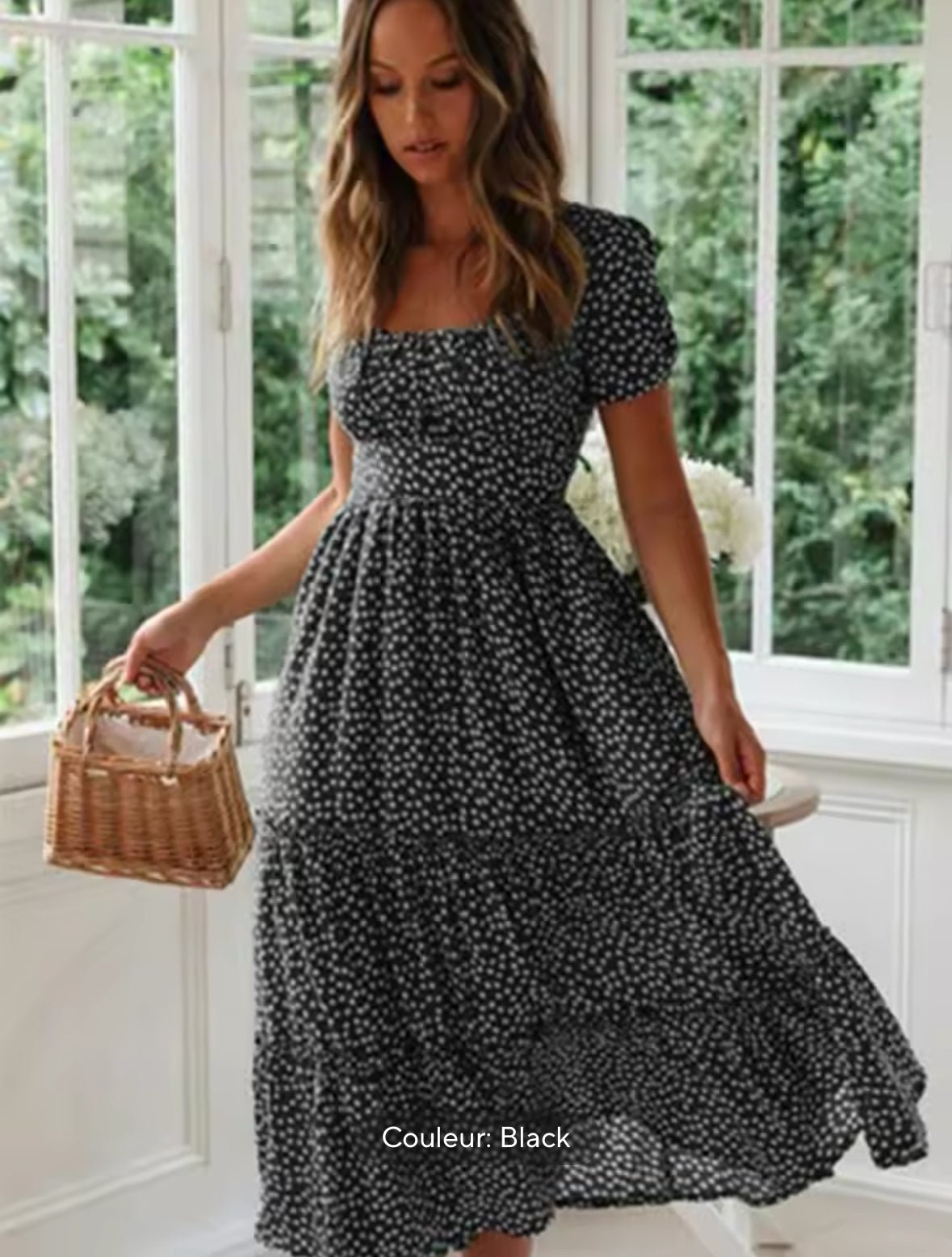 Robe vintage col carré - Robitta