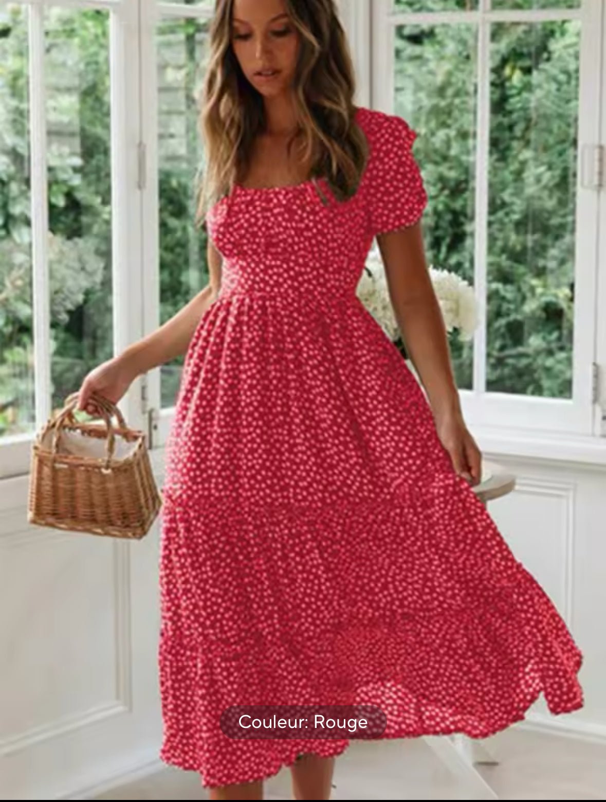 Robe vintage col carré - Robitta