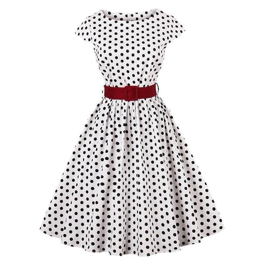 Robe Blanche Pin Up Simple